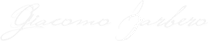 Giacomo Barbero. Logo testuale bianco 208x41